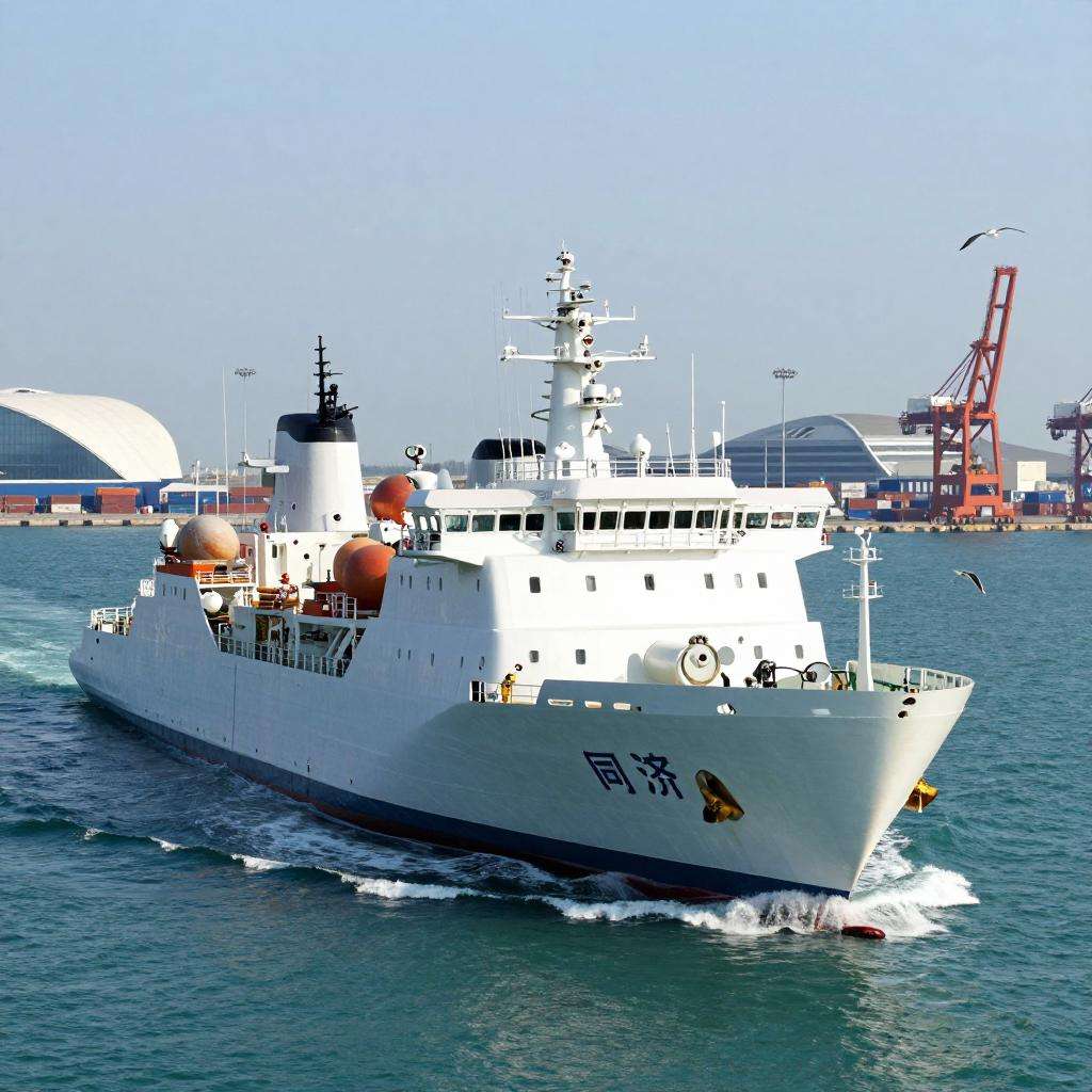 我国首艘！海洋级智能科考船“同济”号交付