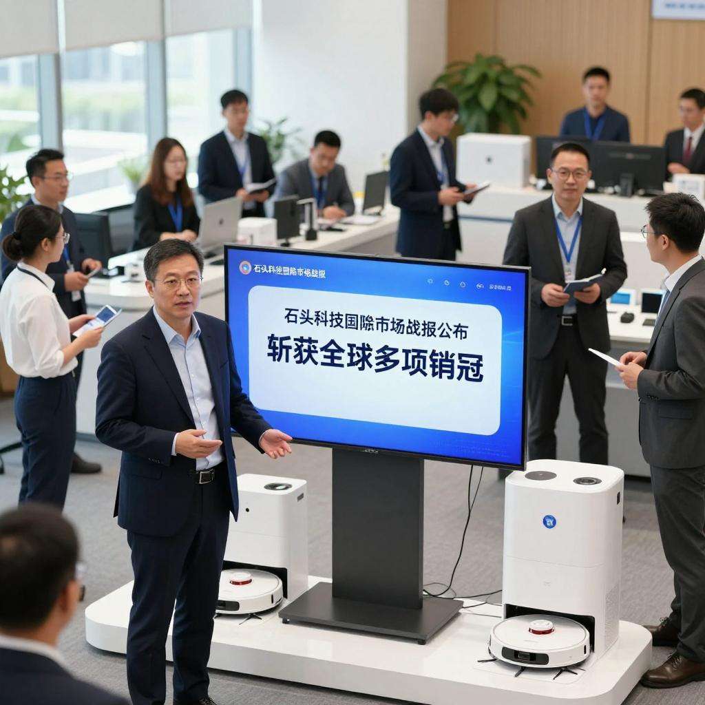 石头科技海外市场战报公布：斩获全球多项销冠第一张图