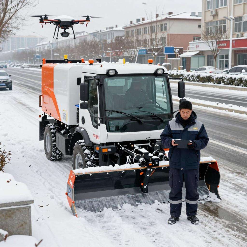今年北方除雪方式有了新举措，智能化除雪装备成主力军第一张图