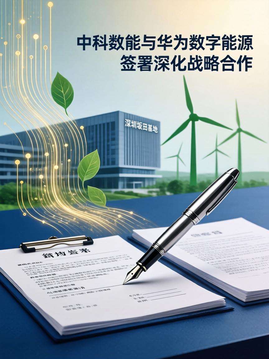 中科数能与华为数字能源签署深化战略合作协议