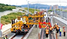 中国中铁旗下中铁一局参建的潍烟高铁全线铺轨贯通！