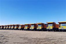 百台徐工110吨矿卡批量交付华北某特大型矿区