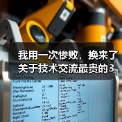 我用一次惨败，换来了关于技术交流最贵的3个教训