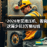2026年买液压机，看完这篇少花3万冤枉钱