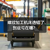 螺纹加工机床选错了,到底亏在哪?(图4) 螺纹加工机床选错了,到底亏在哪?(图4)