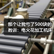 那个让我亏了500块的教训：电火花加工机床到底该怎么选