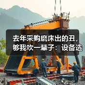 去年采购磨床出的丑，够我吹一辈子：设备选型血泪史