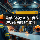 造纸机械怎么选？我花30万买来的3个教训