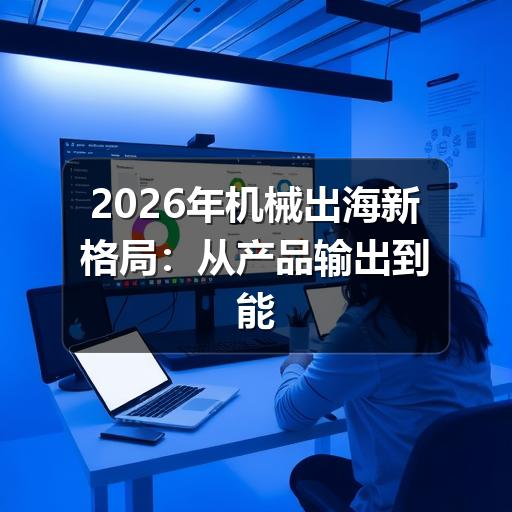 2026年机械出海新格局:从产品输出到能力输出的转型趋势