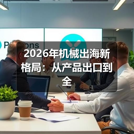 2026年机械出海新格局:从产品出口到全球价值链深耕
