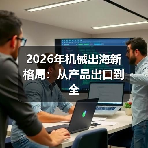 2026年机械出海新格局:从产品出口到全球价值链深耕