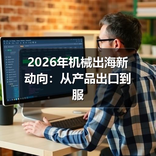 2026年机械出海新动向:从产品出口到服务生态的全面升级