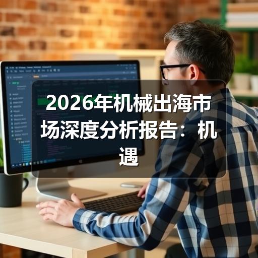 2026年机械出海市场深度分析报告:机遇与挑战并存 2026年机械出海市场深度分析报告:机遇与挑战并存