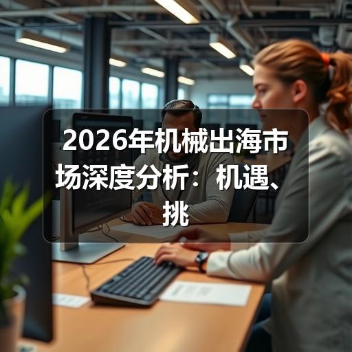 2026年机械出海市场深度分析:机遇、挑战与破局路径