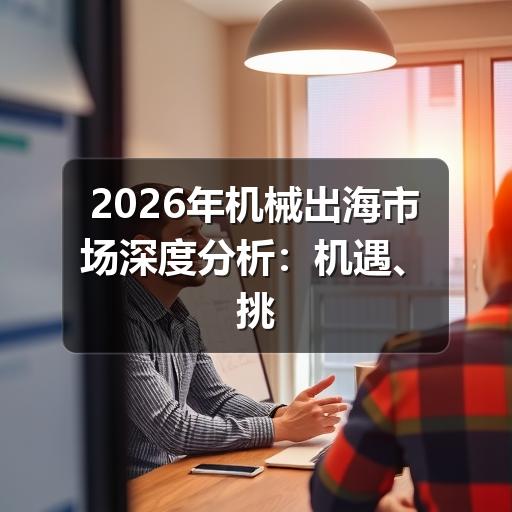 2026年机械出海市场深度分析:机遇、挑战与破局路径