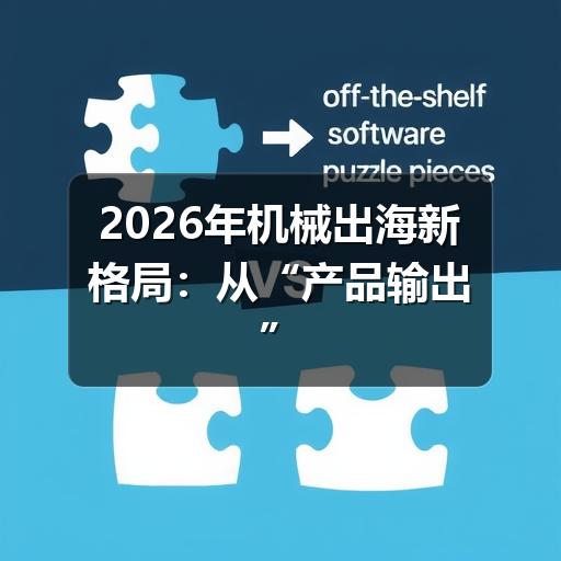 2026年机械出海新格局:从“产品输出”到“产业链深耕”