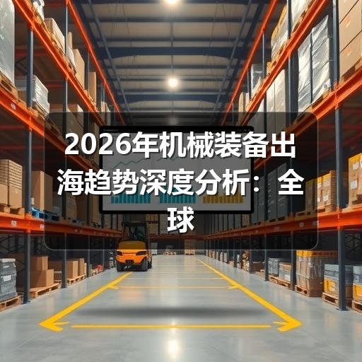 2026年机械装备出海趋势深度分析:全球市场新格局与应对策略