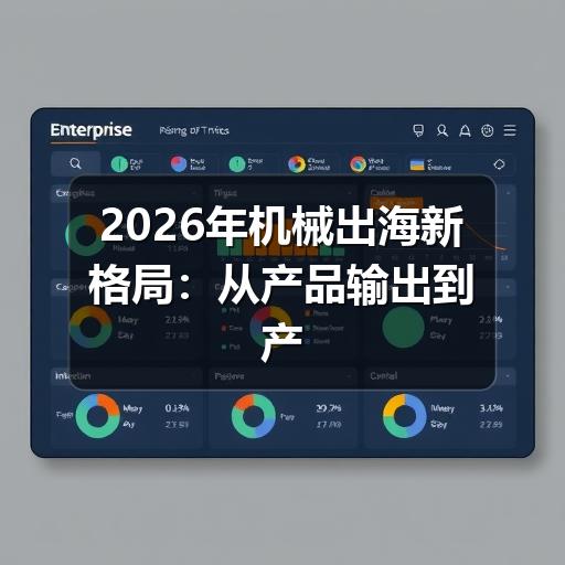 2026年机械出海新格局：从产品输出到产业深耕的转型之路