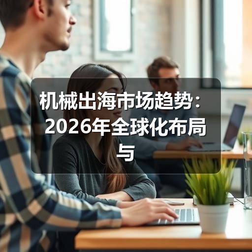 机械出海市场趋势:2026年全球化布局与新兴机遇