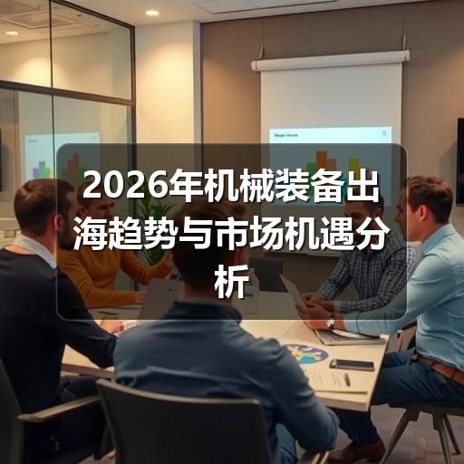 2026年机械装备出海趋势与市场机遇分析