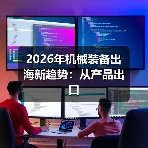 2026年机械装备出海新趋势:从产品出口到产业链全球化布局