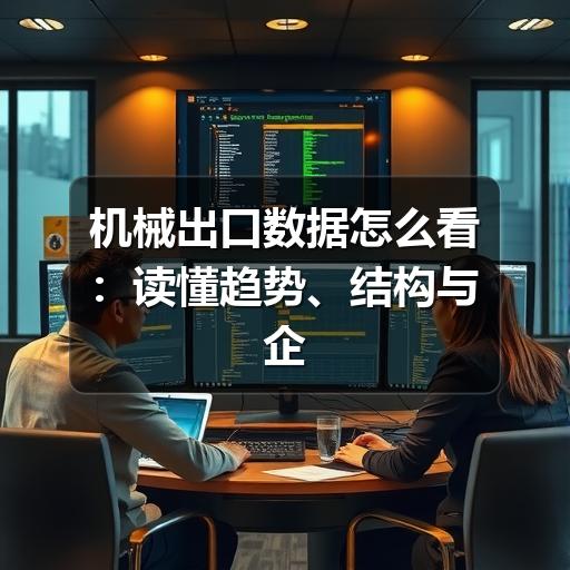 机械出口数据怎么看:读懂趋势、结构与企业参考价值