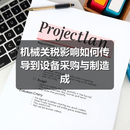 机械关税影响如何传导到设备采购与制造成本