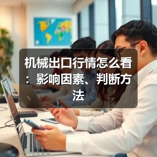 机械出口行情怎么看:影响因素、判断方法与企业应对思路