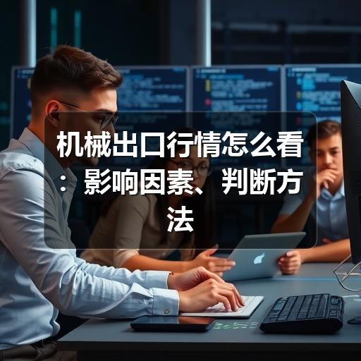 机械出口行情怎么看:影响因素、判断方法与企业应对思路