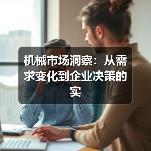 机械市场洞察:从需求变化到企业决策的实用分析