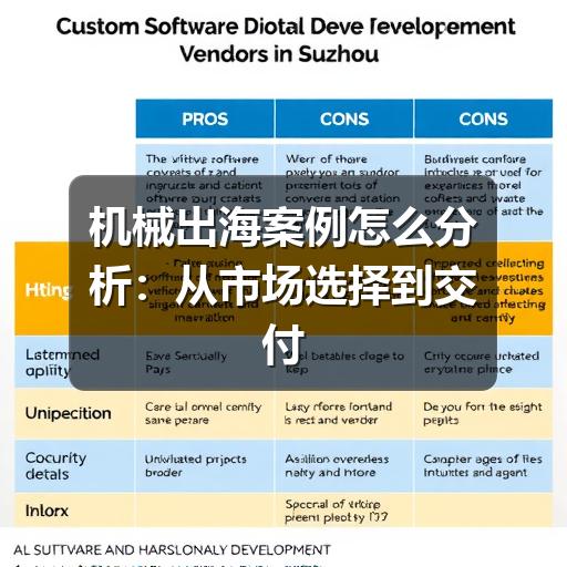 机械出海案例怎么分析:从市场选择到交付落地的实操思路