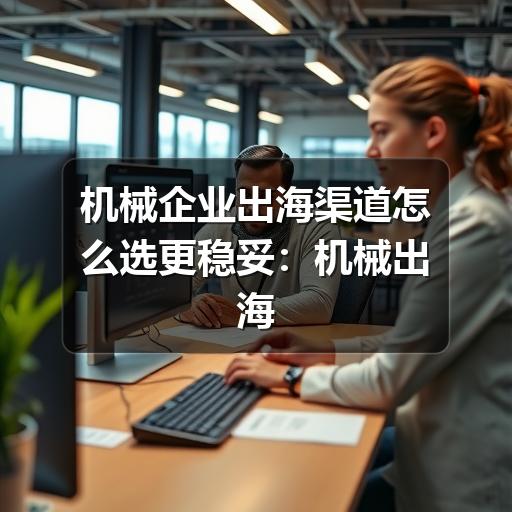 机械企业出海渠道怎么选更稳妥:机械出海渠道