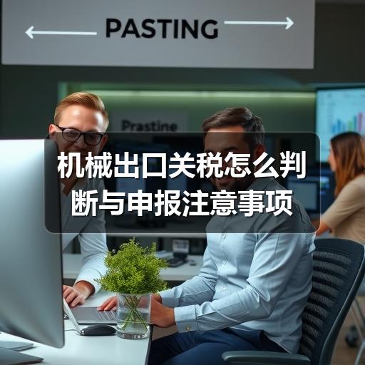 机械出口关税怎么判断与申报注意事项