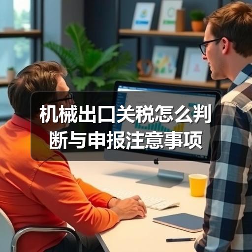 机械出口关税怎么判断与申报注意事项