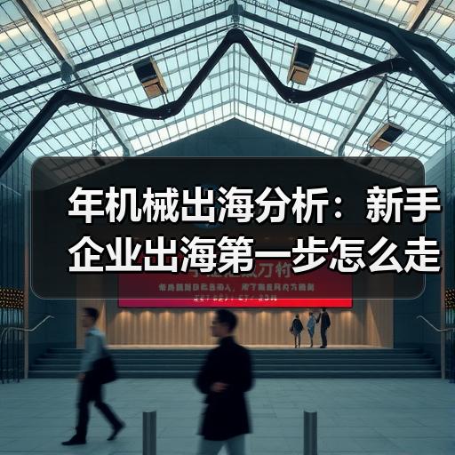 年机械出海分析：新手企业出海第一步怎么走