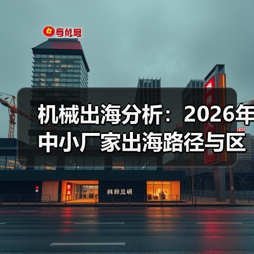 机械出海分析：2026年中小厂家出海路径与区域选择拆解