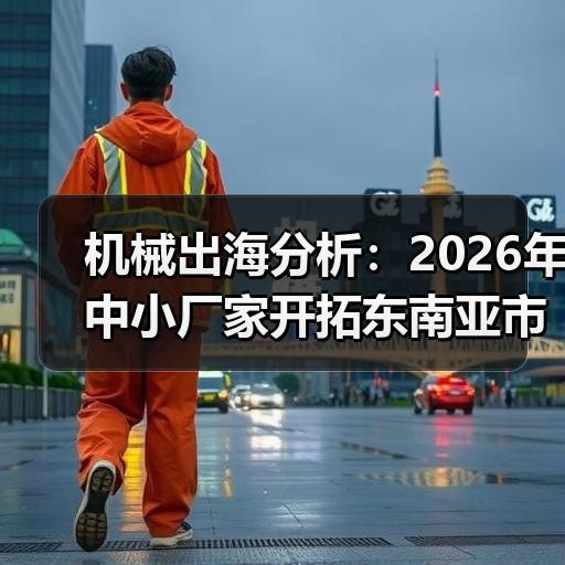 机械出海分析：2026年中小厂家开拓东南亚市场的实操路径
