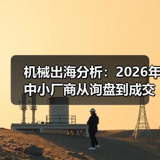 机械出海分析：2026年中小厂商从询盘到成交的实操复盘