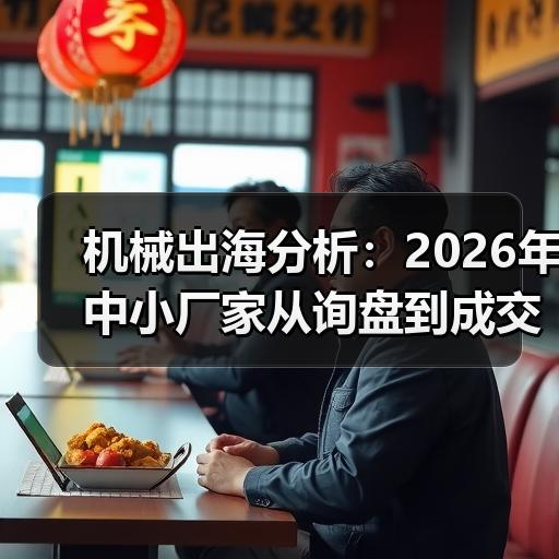 机械出海分析：2026年中小厂家从询盘到成交的实操拆解