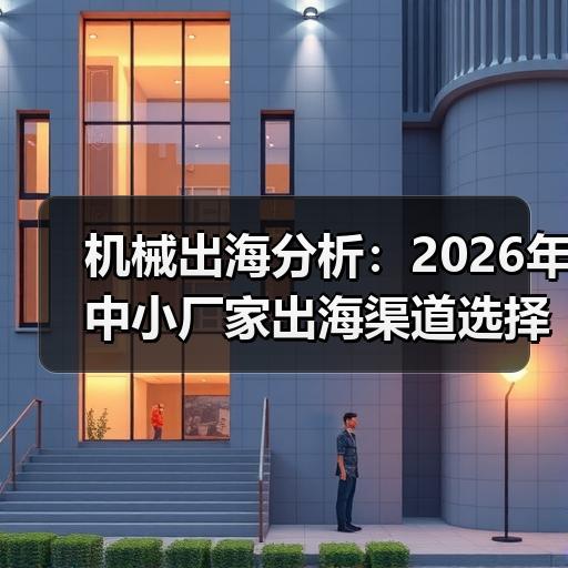 机械出海分析：2026年中小厂家出海渠道选择与投入预算拆解