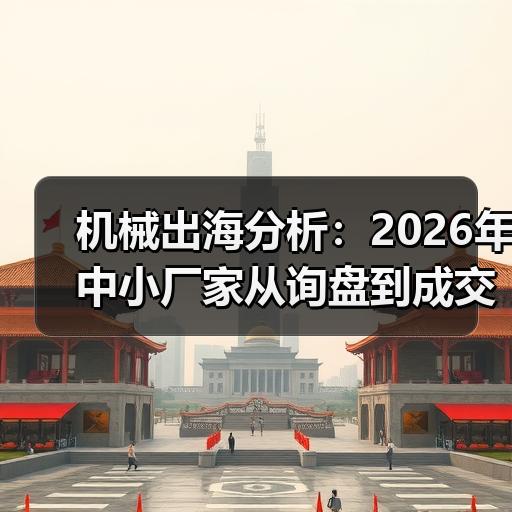 机械出海分析：2026年中小厂家从询盘到成交的完整拆解