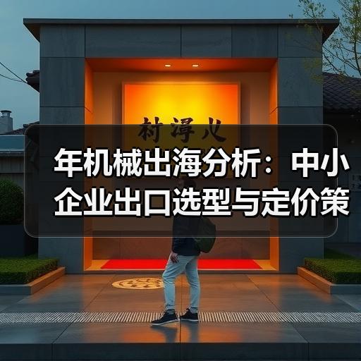 年机械出海分析：中小企业出口选型与定价策略拆解