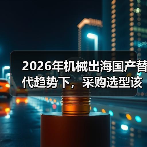 2026年机械出海国产替代趋势下，采购选型该关注哪些核心参数