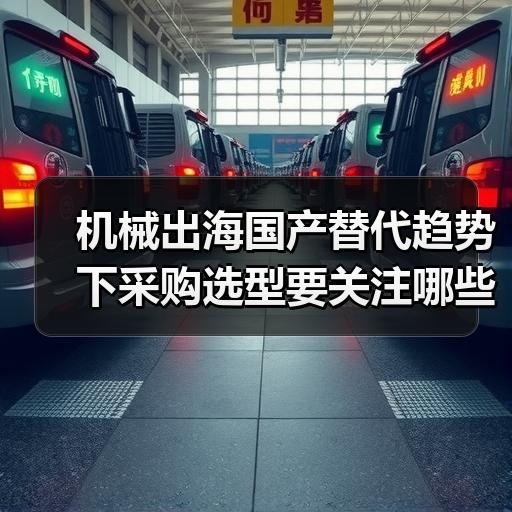 机械出海国产替代趋势下采购选型要关注哪些参数