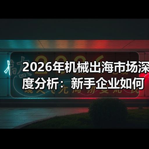 2026年机械出海市场深度分析：新手企业如何选对目标区域与渠道