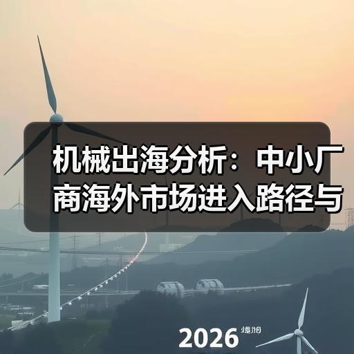 机械出海分析：中小厂商海外市场进入路径与合规要点拆解