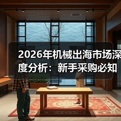 2026年机械出海市场深度分析：新手采购必知的选型参数与避坑清单